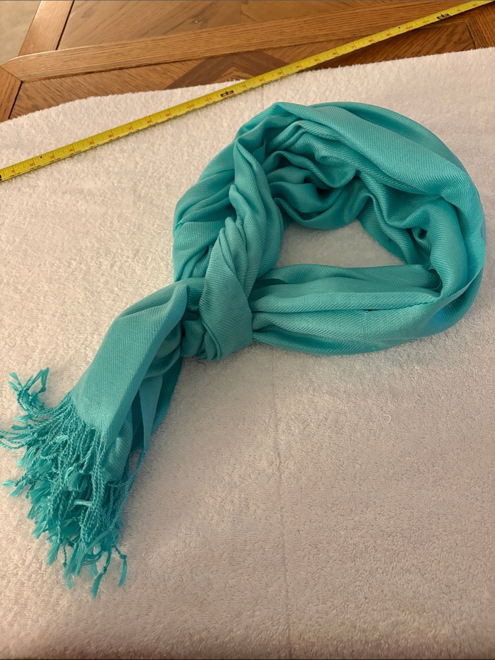 pashmina Turquoise Women's Fringe Scarf Wrap